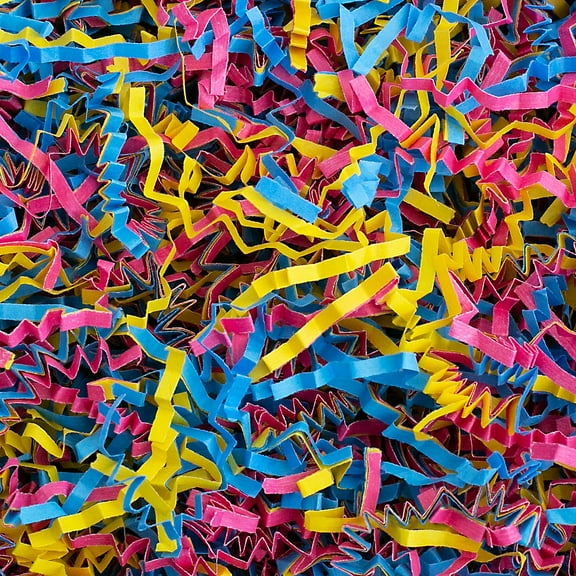 Crinkle Cut Paper Shred Filler (4 oz) for Gift Wrapping & Basket Filling - Fiesta| MagicWater Supply