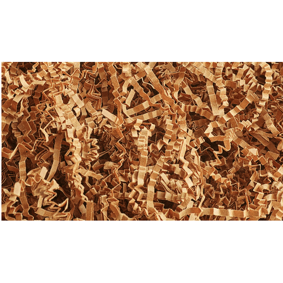 Crinkle Cut Paper Shred Filler - Decorative Packaging and Gift Basket Filling (kraft) 8 oz