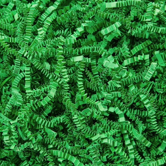 Crinkle Cut Paper Shred Filler Green 2 Lb Gift Box Packaging