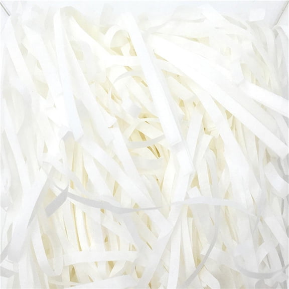 Crinkle Cut Paper Shred Filler Shredded Paper Filler for Gift Baskets White Basket Stuffers Single Pack 3.5 Ounces