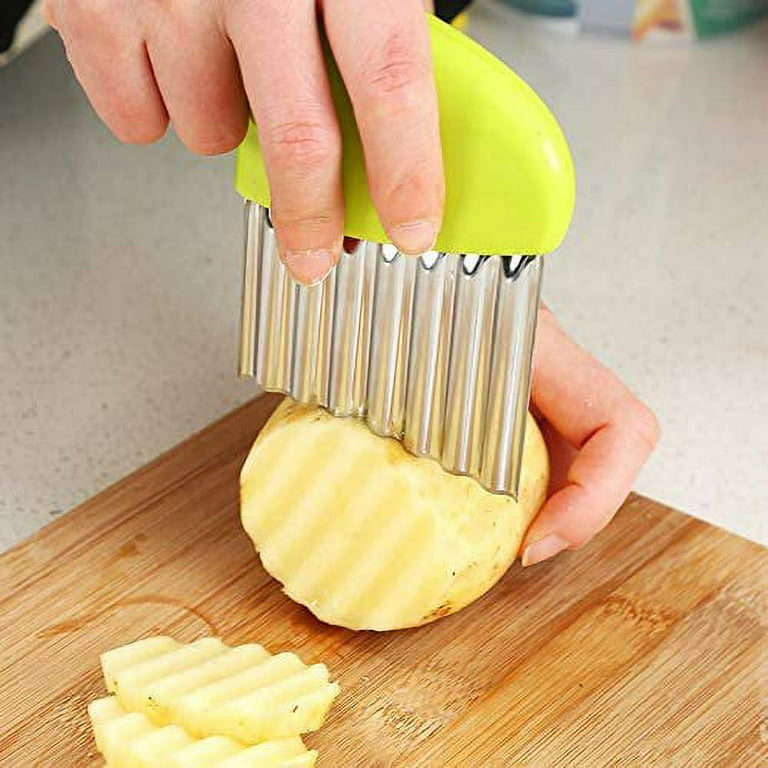 Crinkle Potato Cutter Blade Waffle Fry Cutter Stainless Steel