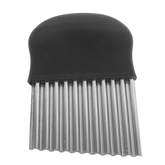 Crinkle Cutter Wavy Blade Chips Cutter French Fry Slicer Potato Carrot Chipper Vegetable Crinkle Knife Stainless Steel Wavy Chopper Kitchen Cutting Tool