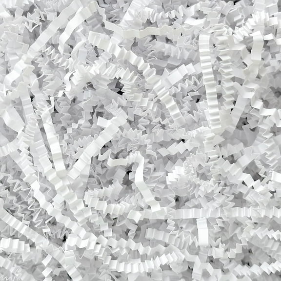 Crinkle Paper Filler 100g Shredded Paper for Gift Baskets White