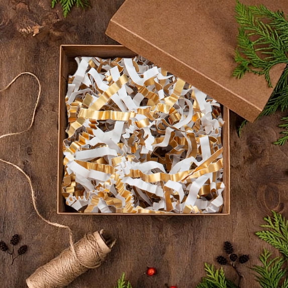 Crinkle Paper Shred for Gift Baskets, 100g Bag of Colorful Paper Filling for Easter Baskets, Luxurious Gift Wrap, Box Filler, Protective Packaging, Party Decorations, Arts and Crafts Supply