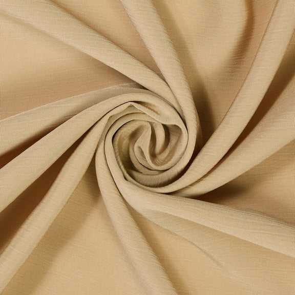 Crinkle Polyester Fabric 60" Wide Many Colors Draping & Apparel - Khaki