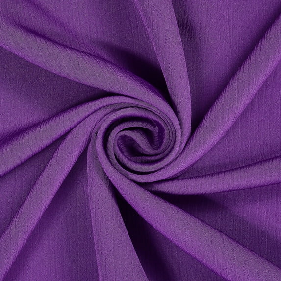 Crinkle Polyester Fabric 60" Wide Many Colors Draping & Apparel - Purple