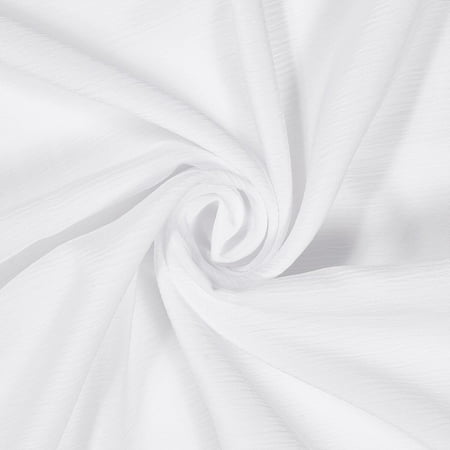 Crinkle Polyester Fabric 60" Wide Many Colors Draping & Apparel - White