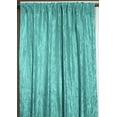 thumbnail image 1 of Crinkle Taffeta Crushed Pattern Single Curtain Panel 54 Inch Wide Aqua, 1 of 1