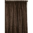 thumbnail image 1 of Crinkle Taffeta Crushed Pattern Single Curtain Panel 54 Inch Wide Brown, 1 of 2