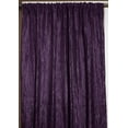 thumbnail image 1 of Crinkle Taffeta Crushed Pattern Single Curtain Panel 54 Inch Wide Plum, 1 of 1