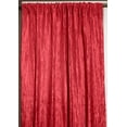thumbnail image 1 of Crinkle Taffeta Crushed Pattern Single Curtain Panel 54 Inch Wide Red, 1 of 1