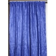 thumbnail image 1 of Crinkle Taffeta Crushed Pattern Single Curtain Panel 54 Inch Wide Royal Blue, 1 of 1
