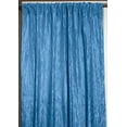 thumbnail image 1 of Crinkle Taffeta Crushed Pattern Single Curtain Panel 54 Inch Wide Turquoise, 1 of 1