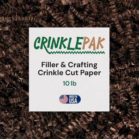 10LB Chocolate Crinkle Cut Paper