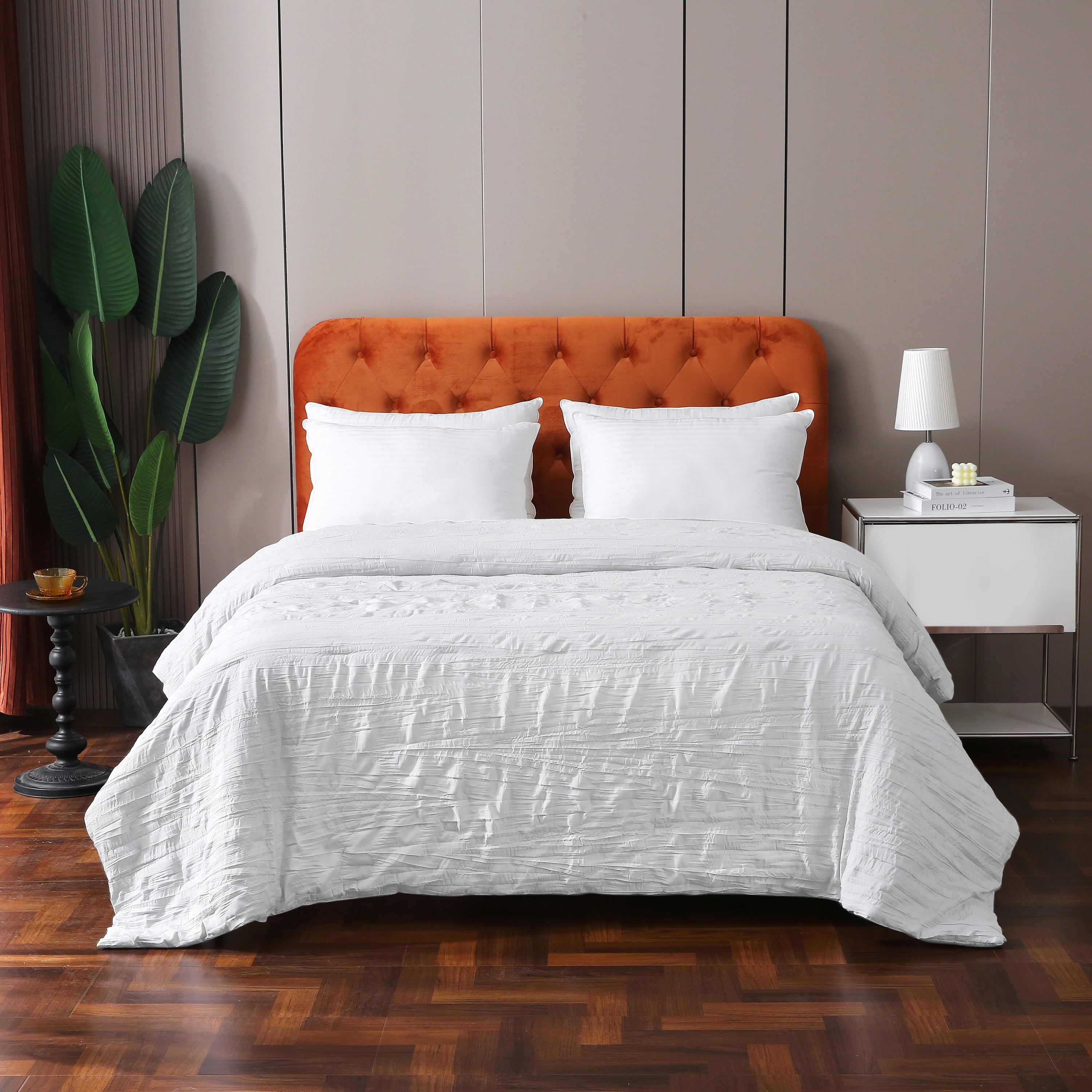 Crinkled Down Alternative Blanket