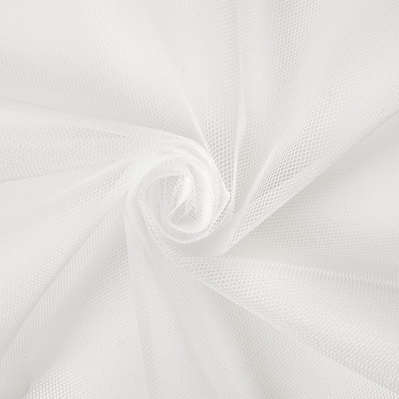 Crinoline Polyester Petticoat Hard Net (60/61 Inch) Mesh Fabric By The Yard - For Sewing Apparel, Bridalwear, Linings, & More - Off White (1 Yard)