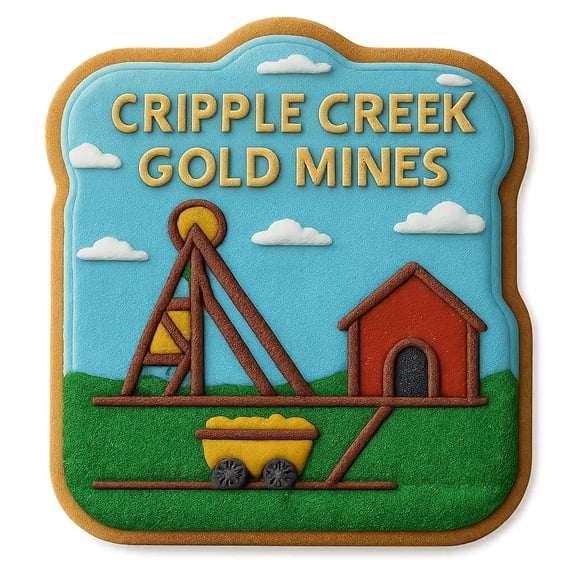 Cripple Creek Gold Mine Cookie Cutter - 4x3.8" Premium Baking Tool