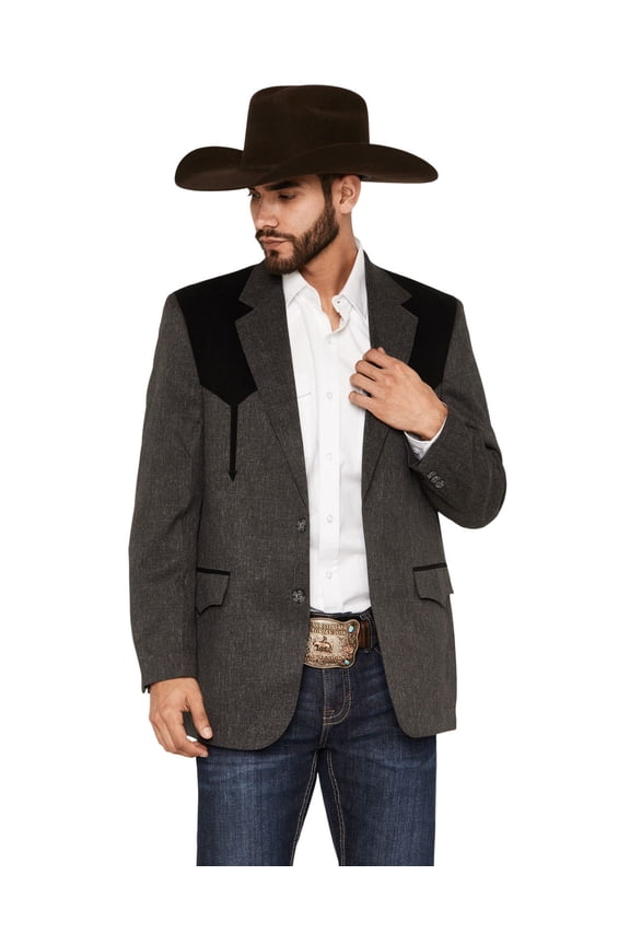 Mens Heather Boise Sport Coat 42 L Charcoal