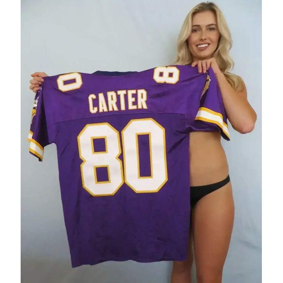 Cris Carter Minnesota Vikings Reebok purple jersey NEW