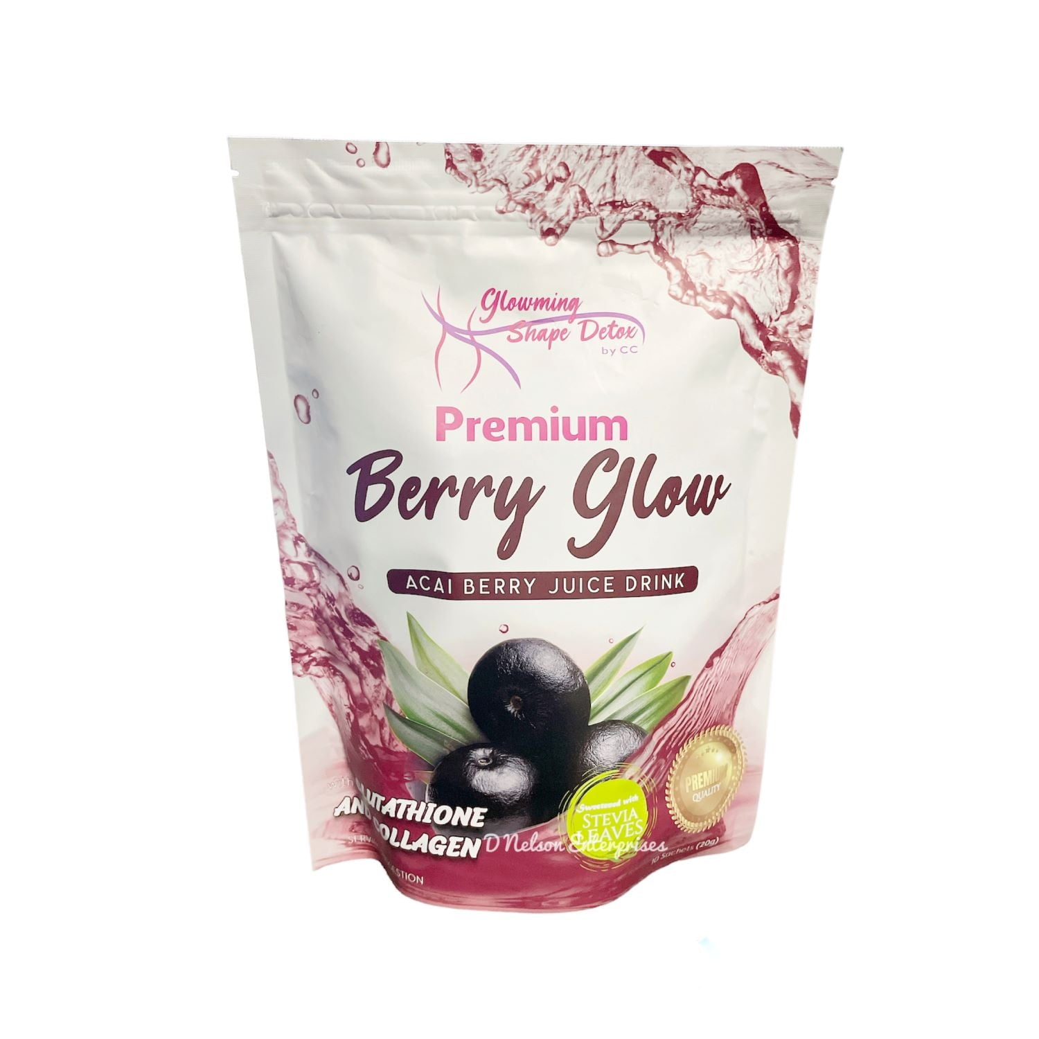 ダイエットサプリ Premium Acai Berry Glow (2pack) Premium Berry Glow Acai Berry Juice, 10 Sachets : Buy Online