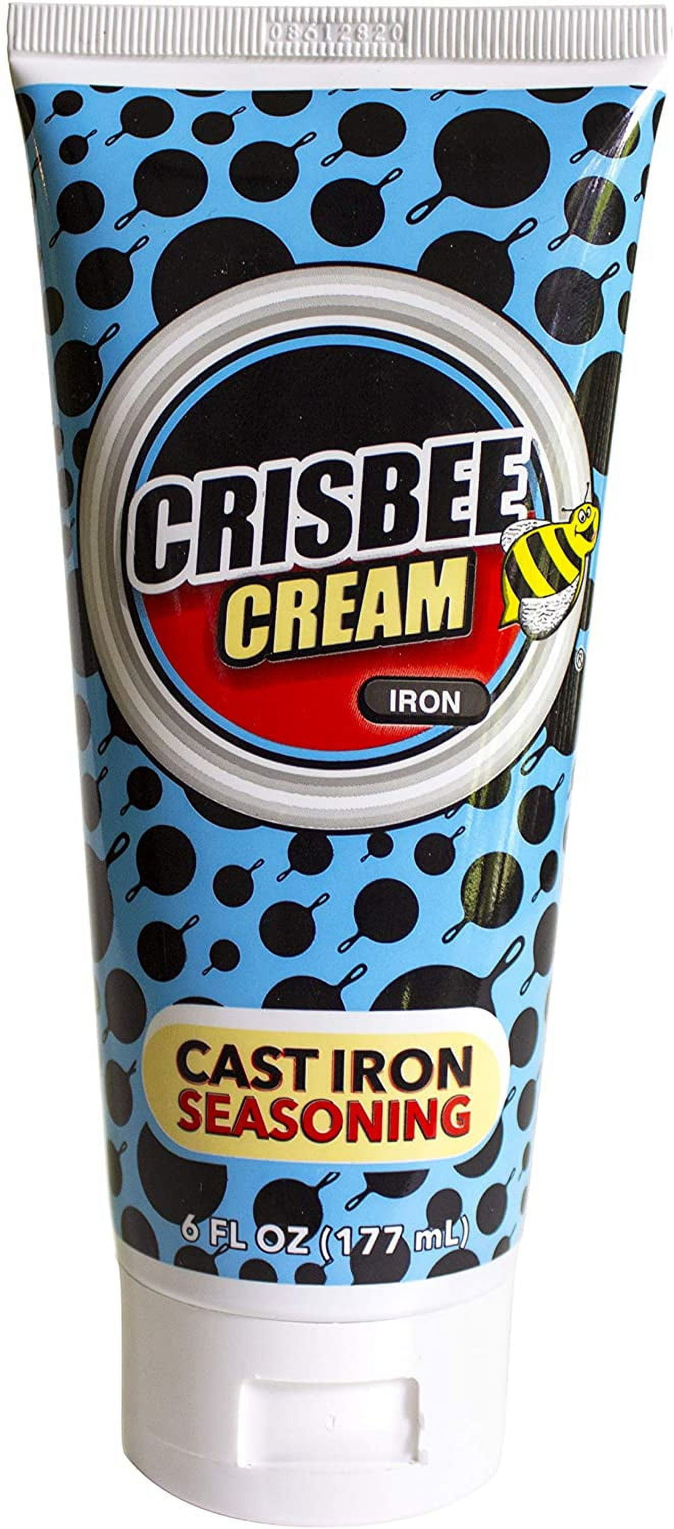 Crisbee Cream Iron® Cast Iron and Carbon Steel Seasoning - Blackstone  Griddle Seasoning - Family Made in USA - 6 oz.