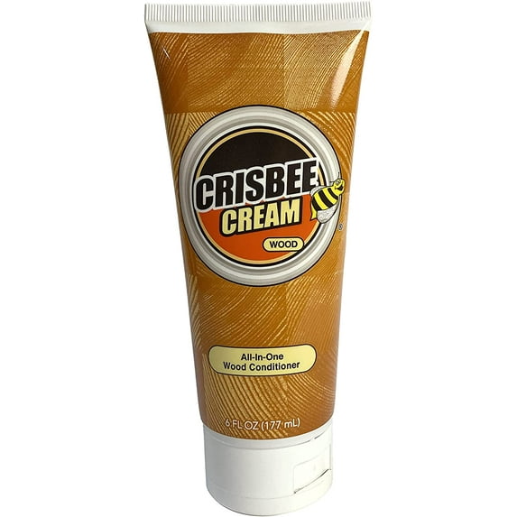 Crisbee Cream Wood All-in-One Wood Conditioner - For initial raw wood treatment as well as routine maintenance - Perfect for butcher blocks, cutting boards, wooden utensils, and knife handles - Family