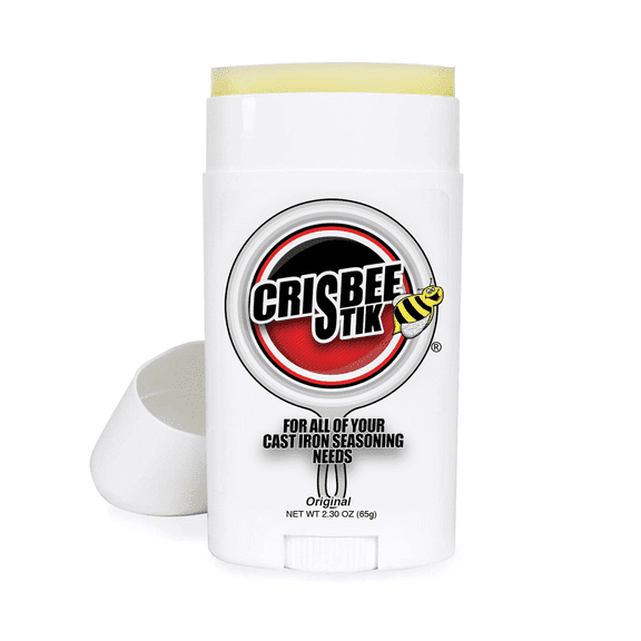 Crisbee Stik Cast Iron and Carbon Steel Seasoning - Family Made in USA - Maintain a Cleaner Non-Stick Skillet