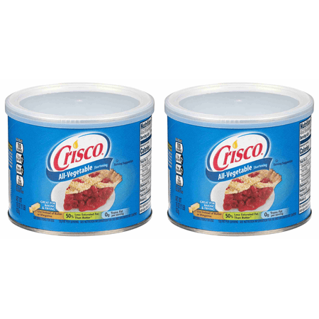 Crisco All-Vegetable Shortening, 16 oz - Pack of 2 - Grocery Staple, Easy Prep, Family Favorite, Pantry Essential, Quick Meal