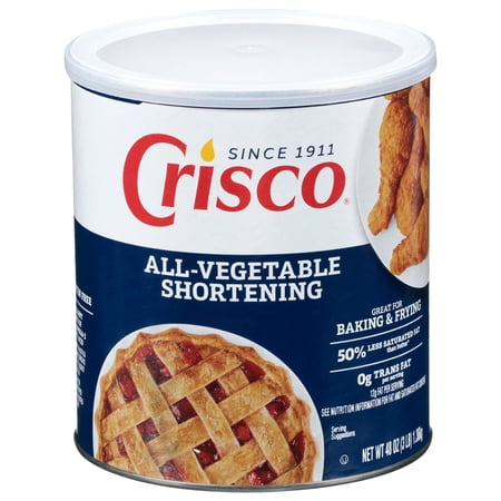 Crisco All-Vegetable Shortening, Gluten Free Shortening, 48 oz Resealable Can