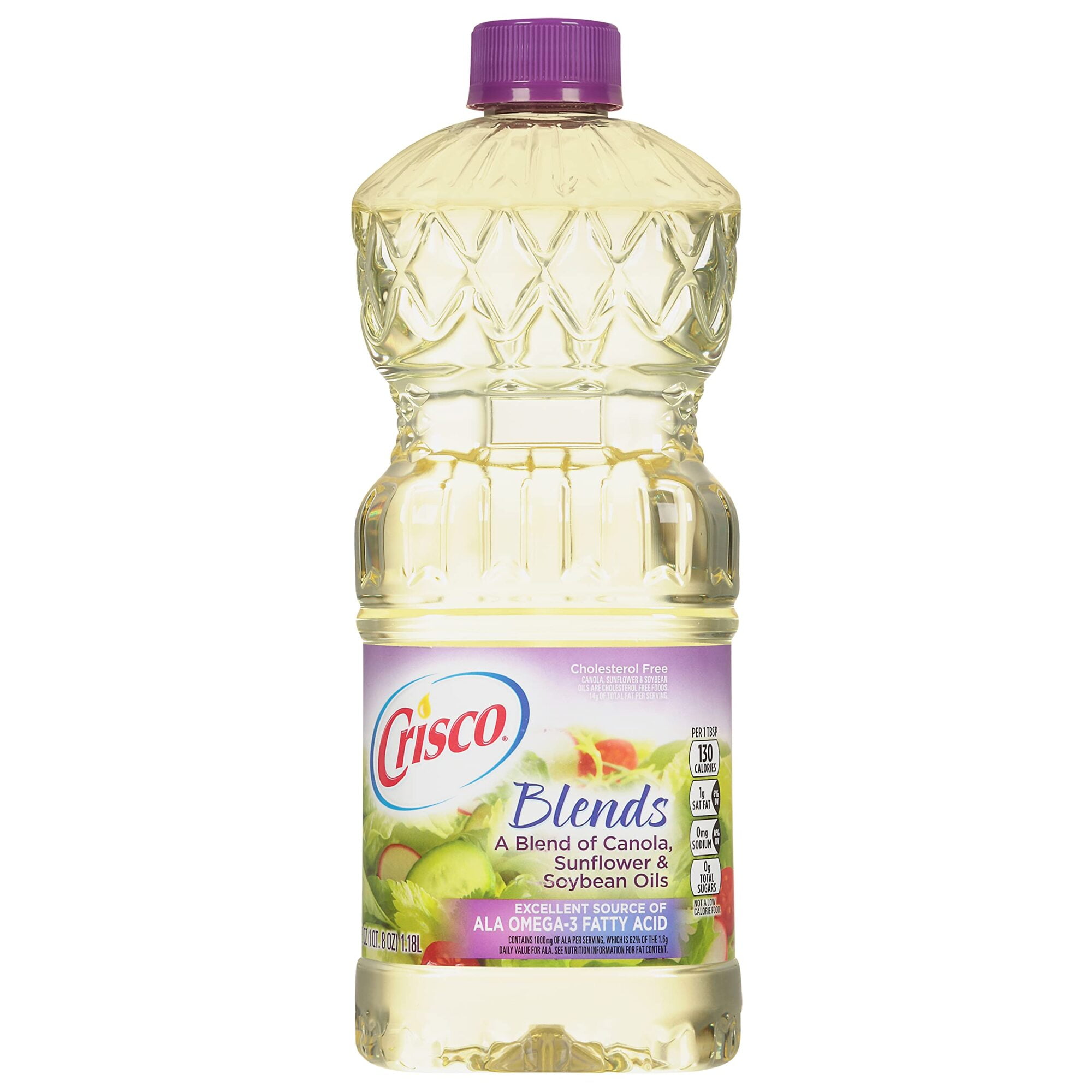 Crisco Canola Oil Blends Sunflower \u0026 Soybean Oils 40 Fluid Ounce (Pack of 5)