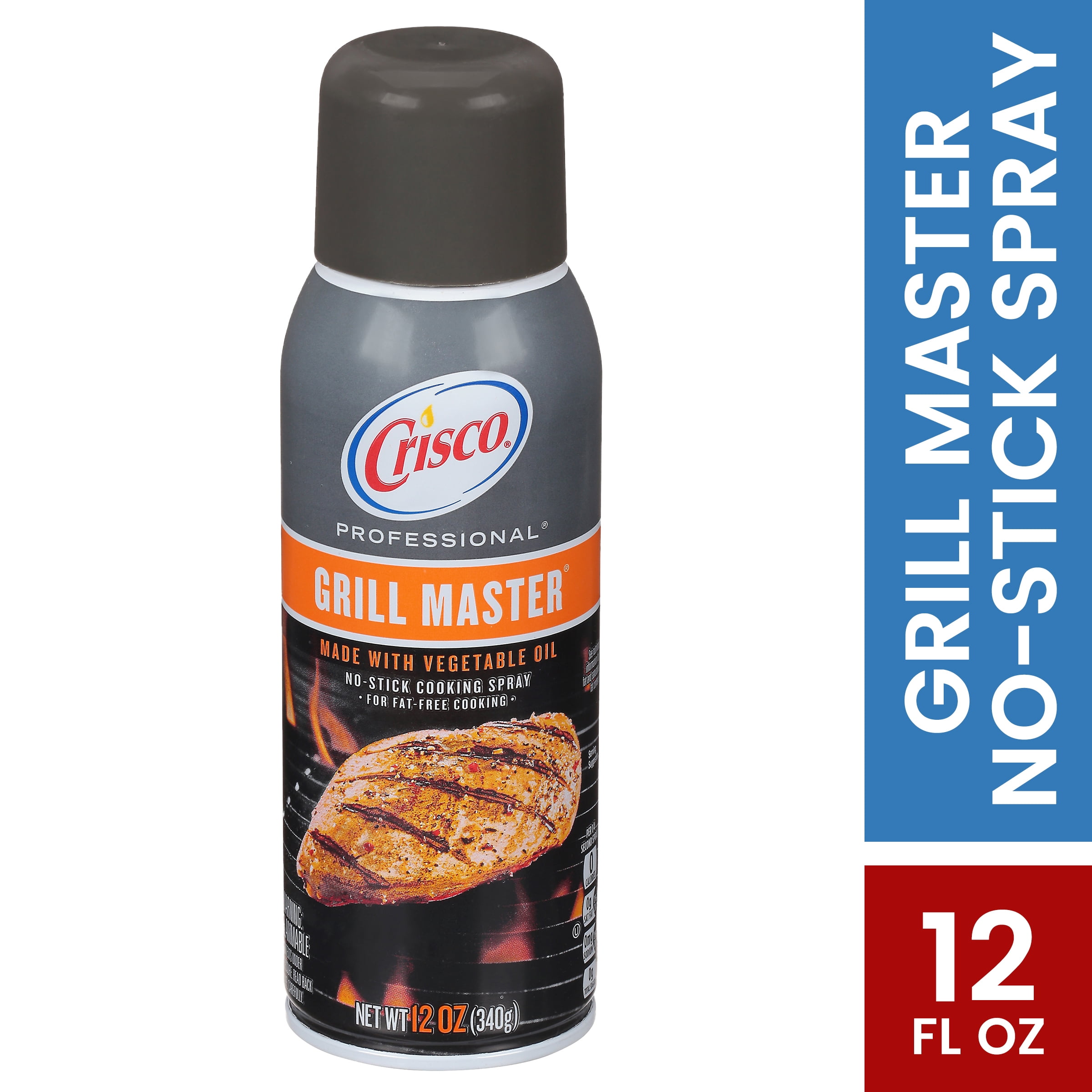 Crisco Grill Master No Stick Cooking Spray Can Made with Vegetable Oil 12 oz Walmart