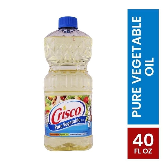 Crisco Pure Vegetable Oil, Cooking Oil, 40 fl oz