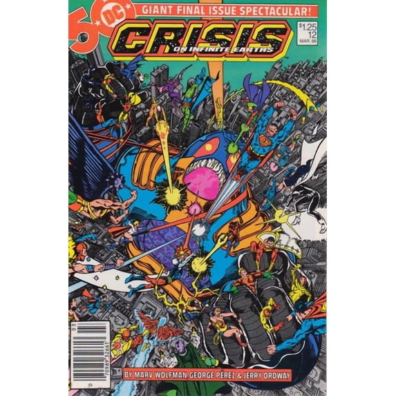 Crisis on Infinite Earths #12 (Newsstand) VF ; DC Comic Book