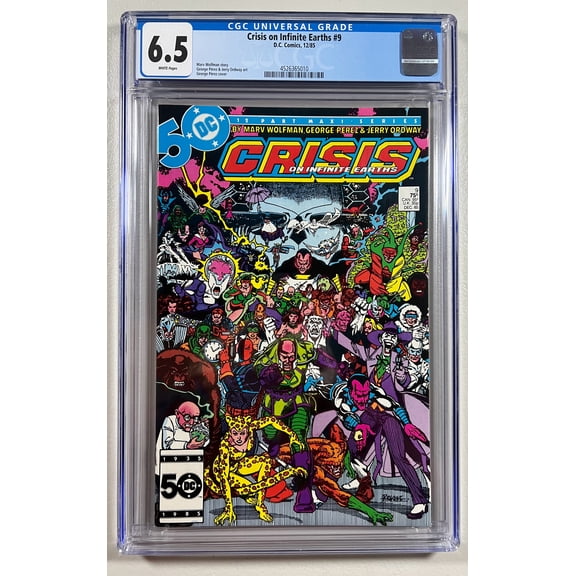 Crisis on Infinite Earths #9 - CGC 6.5 Comic Book
