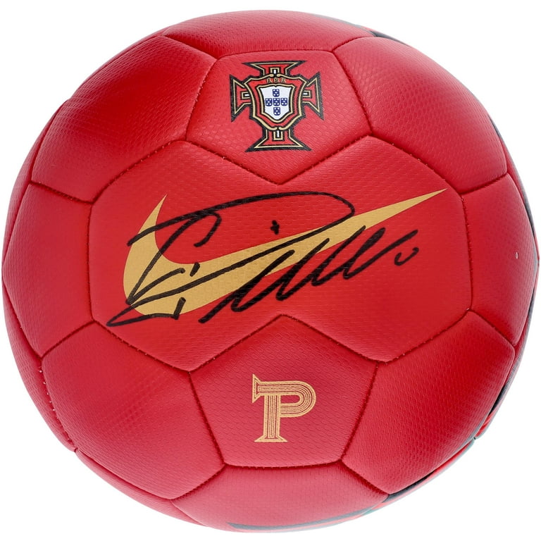 Crisitano Ronaldo Portugal Autographed Soccer Ball Fanatics