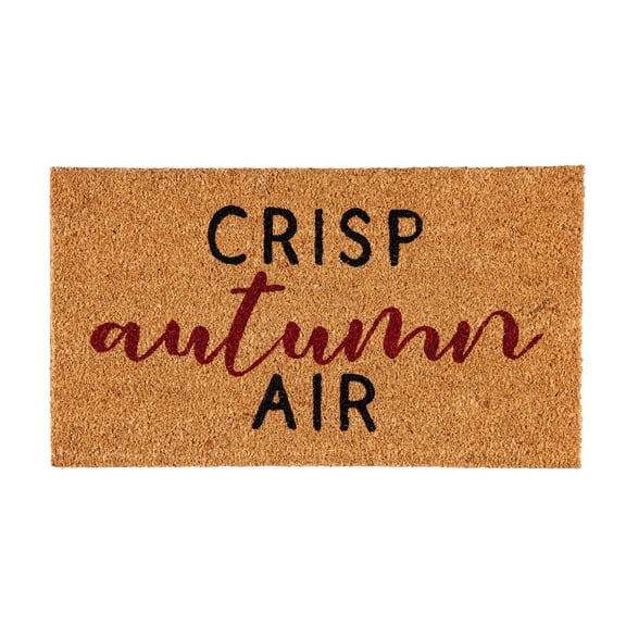 Evergreen Crisp Autumn Air Natural Coir Doormat, 16 x 28 in