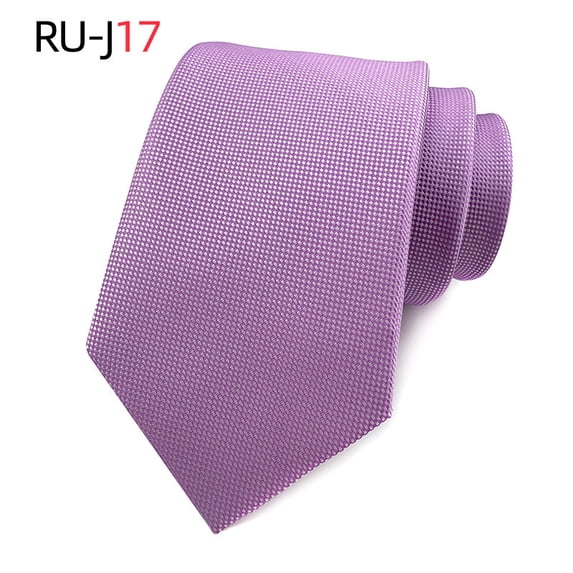 Crisp and Clean Men's Classic Formal Tie 1 Pack, Designed with Durable Silk Polyester Fabric Showcasing a Neat Woven Jacquard Stripe Design for a Polished Business Look