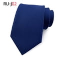 thumbnail image 1 of Crisp and Clean Men's Classic Formal Tie 1 Pack, Designed with Durable Silk Polyester Fabric Showcasing a Neat Woven Jacquard Stripe Design for a Polished Business Look, 1 of 4