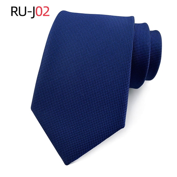 Crisp and Clean Men's Classic Formal Tie 1 Pack, Designed with Durable Silk Polyester Fabric Showcasing a Neat Woven Jacquard Stripe Design for a Polished Business Look