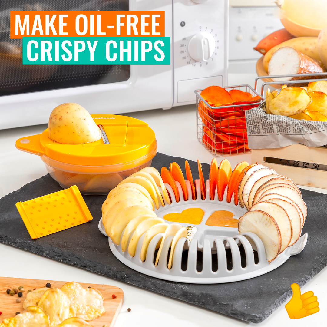 Crisp Ever Homemade Potato Chips Microwave Tray