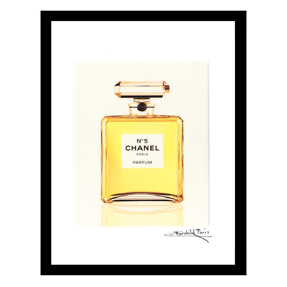Crisp Fashion Glam Perfume Bottle - Framed Print