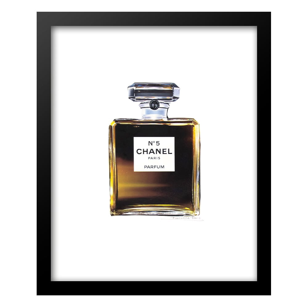 Crisp Fashion Glam Perfume Bottle - Framed Print