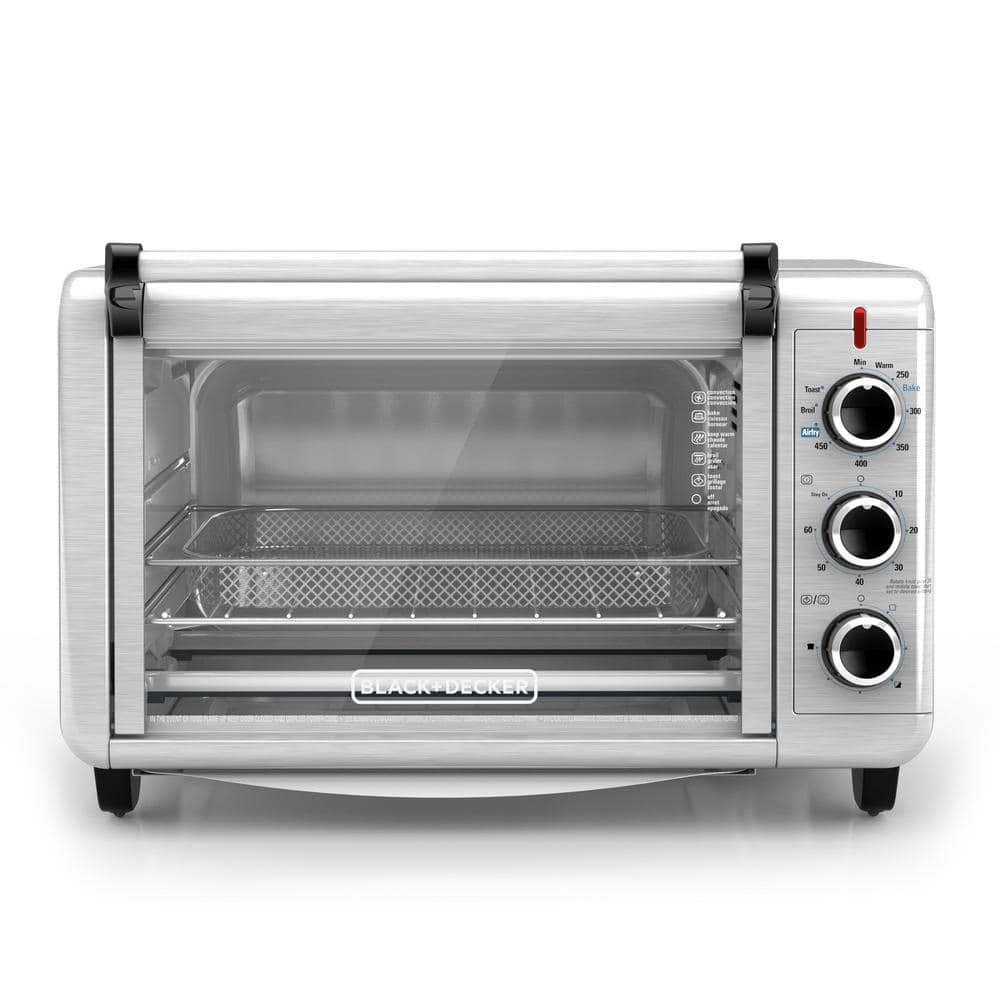 Crisp 'N Bake 1500 W 6Slice Stainless Steel Toaster Oven
