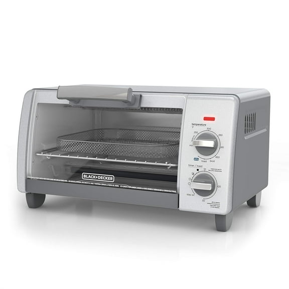 Crisp N Bake Air Fry 4-Slice Toaster Oven, Gray, TO1785SG