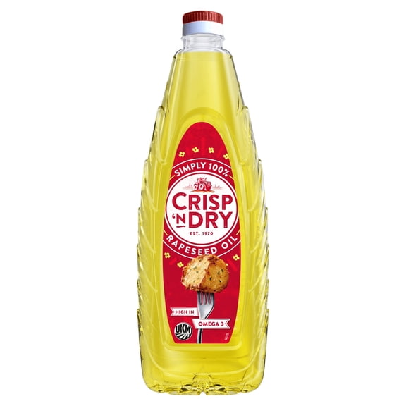 Crisp 'N Dry 100% Rapeseed Oil 1L, Imported from Britain