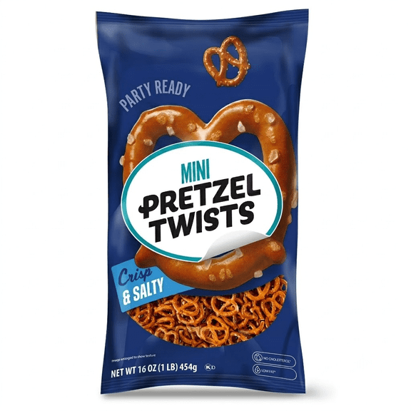 Crisp and Salty Mini Pretzel Twists, 16 oz