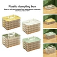 Crisper Box Dumpling Box Transparent Food Grade Timer Thick Antibreak