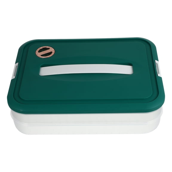 Crisper Plastic Cutlery Organizer Stackable Dumpling Food Container Air Tight Bread