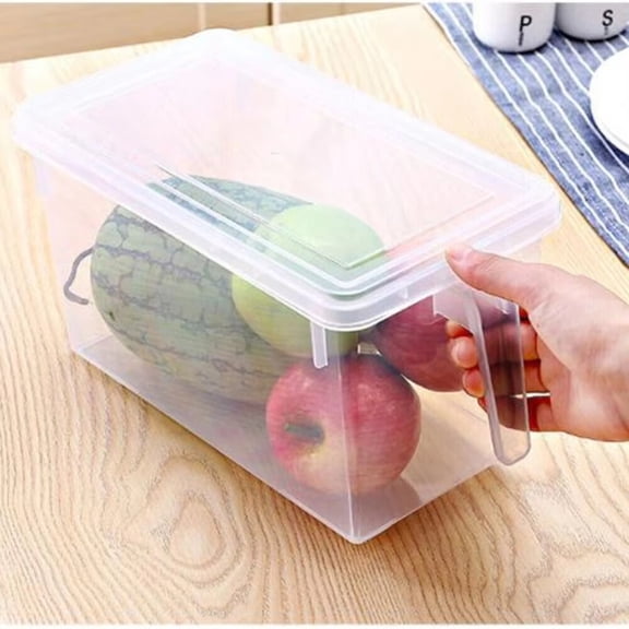Crisper Rectangular Food Storage Box Freezer Containers for Food Eco-friendly Plastic Easy Access Lid