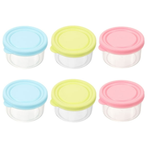 Crisper Storage Box 6 Pcs Condiment Container Salad Dressing Dip Mini Containers for Food Baby Plastic